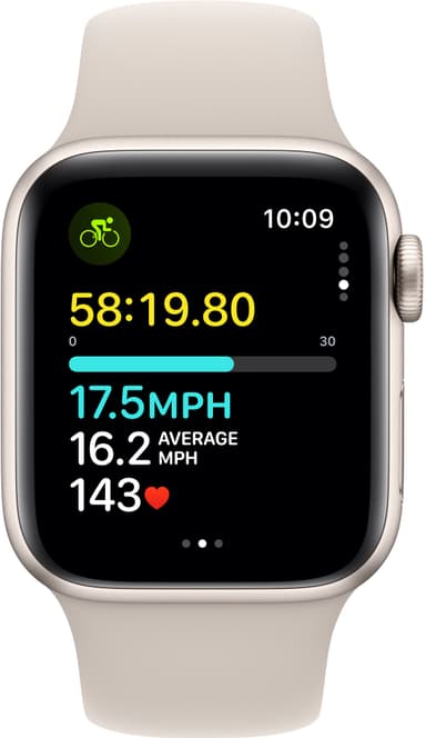 Apple Watch SE 2nd Gen 40mm GPS (Starlight/Starlight sport band S/M)