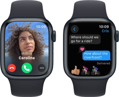 Apple Watch S9 45mm GPS+CEL (Midnight Alu/Midnight Sport Band) M/L