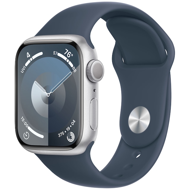 Apple Watch S9 41mm GPS (Silver Alu/Storm Blue Sport Band) S/M