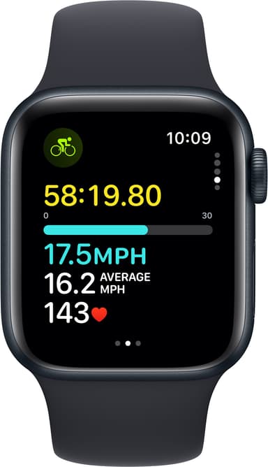 Apple Watch SE 2nd Gen 40mm GPS (Midnight Alu/Midnight sport band S/M)