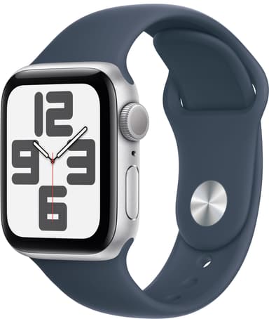 Apple Watch SE 2nd Gen 40mm GPS (Silver Alu/Storm blue sport band S/M)