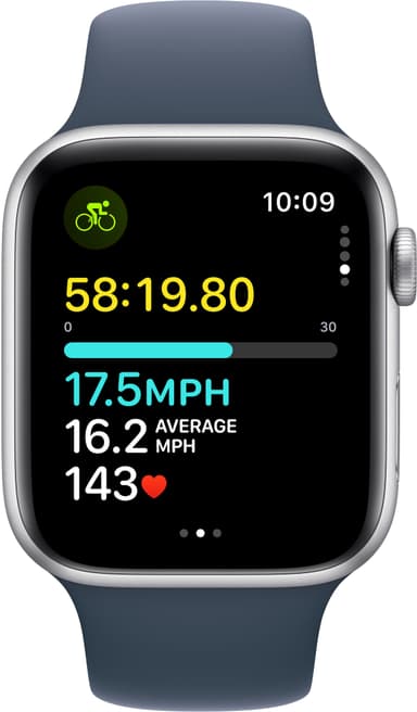 Apple Watch SE 2nd Gen 44mm LTE (Silver Alu/Storm blue sport band M/L)