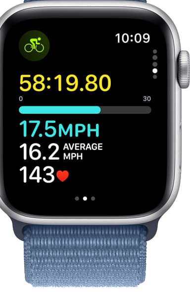 Apple Watch SE 2nd Gen 44mm LTE (Silver Alu/Winter blue sport loop)