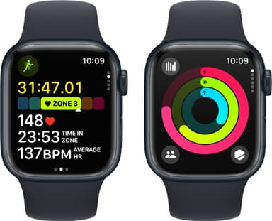 Apple Watch S9 45mm GPS+CEL (Midnight Alu/Midnight Sport Band) M/L