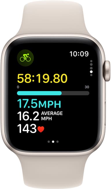 Apple Watch SE 2nd Gen 44mm GPS (Starlight/Starlight sport band S/M)