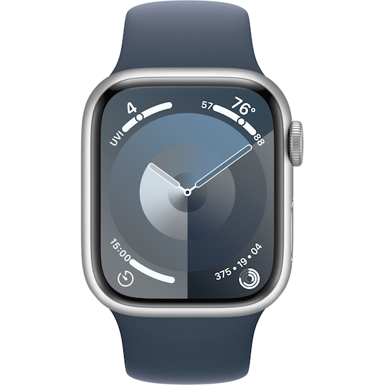 Apple Watch S9 41mm GPS+CEL (Silver Alu/Storm Blue Sport Band) S/M