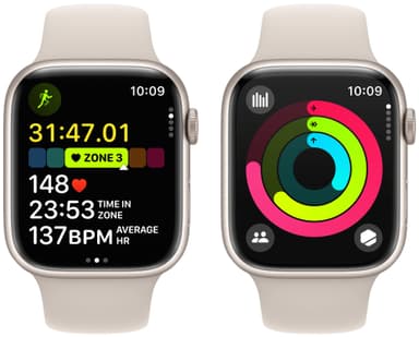 Apple Watch S9 45mm GPS (Starlight Alu/Starlight Sport Band) M/L