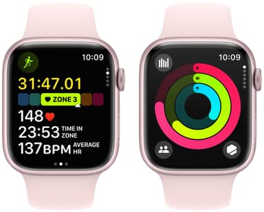 Apple Watch S9 45mm GPS (Pink Alu/Light Pink Sport Band) M/L