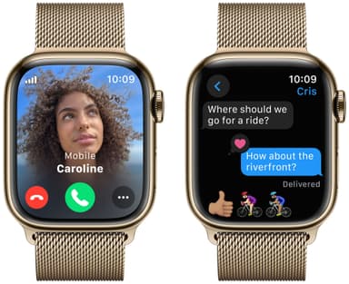 Apple Watch S9 45mm GPS+CEL (Gold Stainless/Gold Milanese Loop)