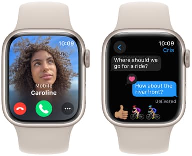 Apple Watch S9 45mm GPS+CEL (Starlight Alu/Starlight Sport Band) M/L