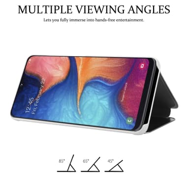 Samsung Galaxy A10e / A20e lommebokdeksel etui (sølv)