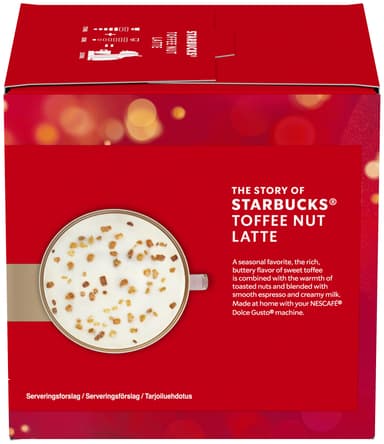 Starbucks Toffee Nut Latte av NESCAFÉ Dolce Gusto kaffekapsler (12-pk)