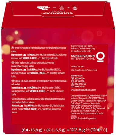 Starbucks Toffee Nut Latte av NESCAFÉ Dolce Gusto kaffekapsler (12-pk)