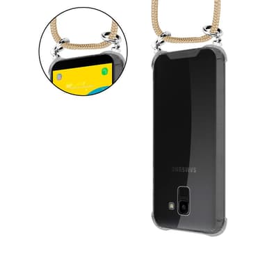 Samsung Galaxy J6 2018 Deksel med Halskjede (brun)