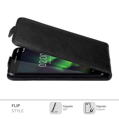 Nokia 2.1 deksel flip cover (svart)