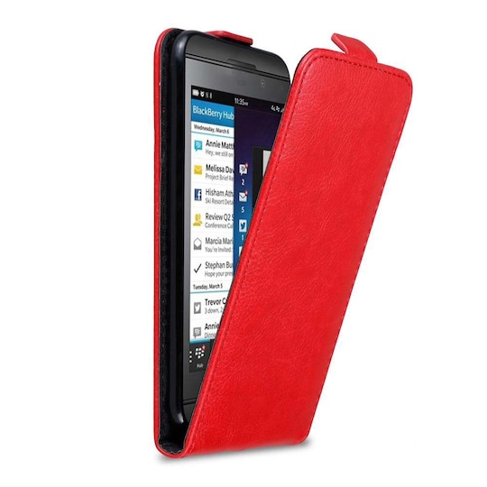 Blackberry Z10 deksel flip cover (rød)
