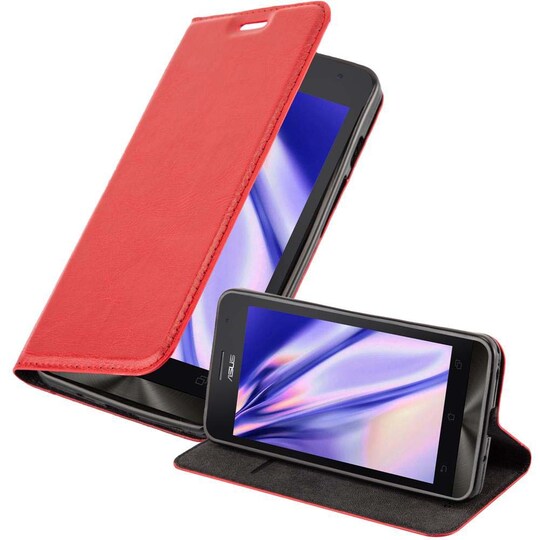 Asus ZenFone 5 2014 lommebokdeksel case (rød)