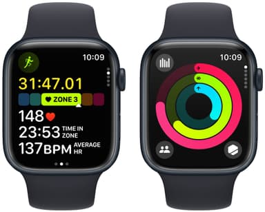 Apple Watch S9 45mm GPS (Midnight Alu/Midnight Sport Band) M/L