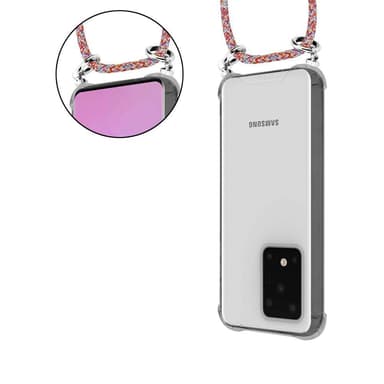Samsung Galaxy S20 ULTRA Deksel med Halskjede (rød)