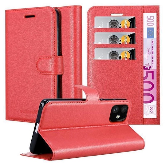 iPhone 11 lommebokdeksel etui (rød)