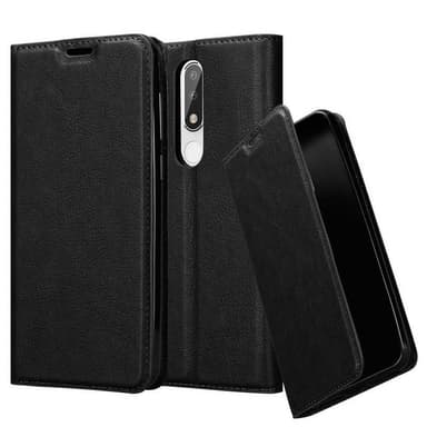 Nokia 5.1 PLUS / X5 lommebokdeksel case (svart)