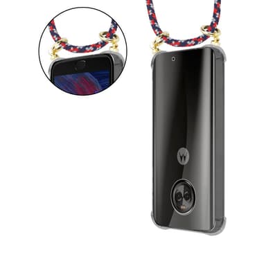 Motorola MOTO X4 Deksel med Halskjede (blå)