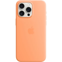 iPhone 15 Pro Max Silicone deksel med MagSafe (oransje)