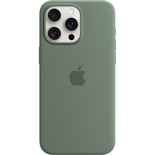 iPhone 15 Pro Max Silicone deksel med MagSafe (sypressgrønn)