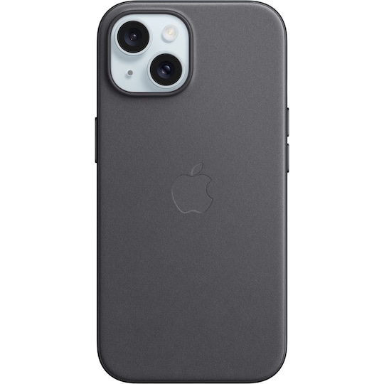 iPhone 15 FineWoven deksel med MagSafe (sort)
