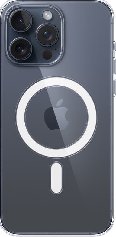 iPhone 15 Pro Max gjennomsiktig deksel med MagSafe