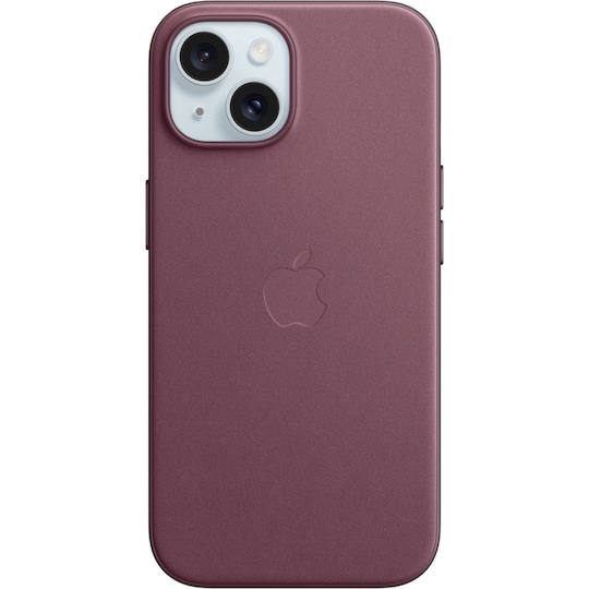 iPhone 15 FineWoven deksel med MagSafe (morbær)