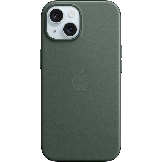 iPhone 15 FineWoven deksel med MagSafe (Evergreen)