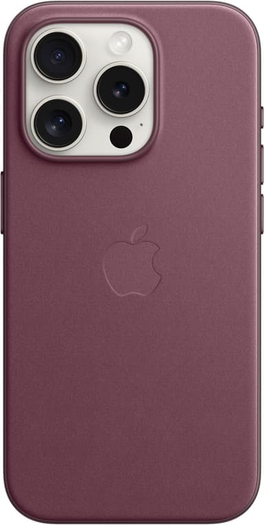 iPhone 15 Pro FineWoven deksel med MagSafe (morbær)