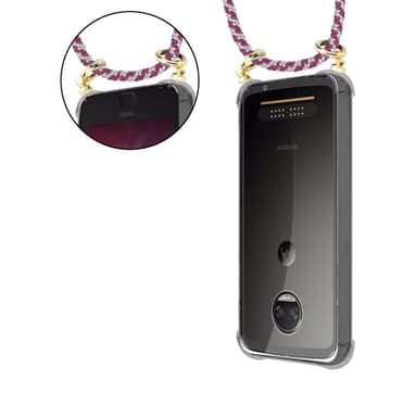 Motorola MOTO Z2 Deksel med Halskjede (rød)