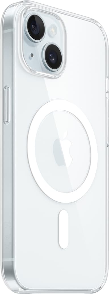 iPhone 15 gjennomsiktig deksel med MagSafe