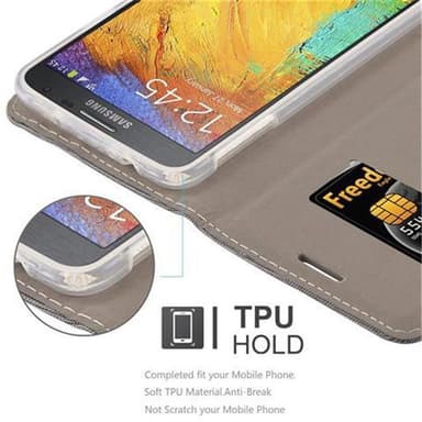 Samsung Galaxy NOTE 3 NEO lommebokdeksel etui (grå)
