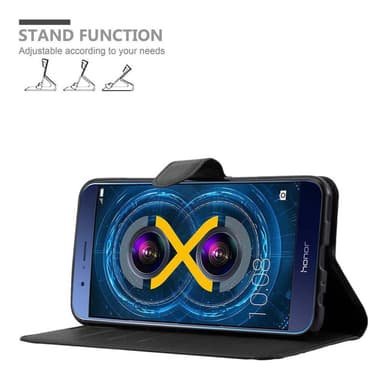 Honor V9 lommebokdeksel etui (svart)