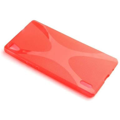 Huawei ASCEND P7 Deksel Case Cover (rød)