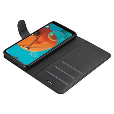 LG KQ51 lommebokdeksel etui (svart)