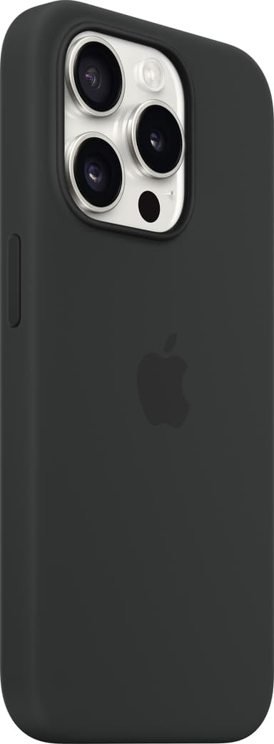 iPhone 15 Pro Silicone deksel med MagSafe (sort)