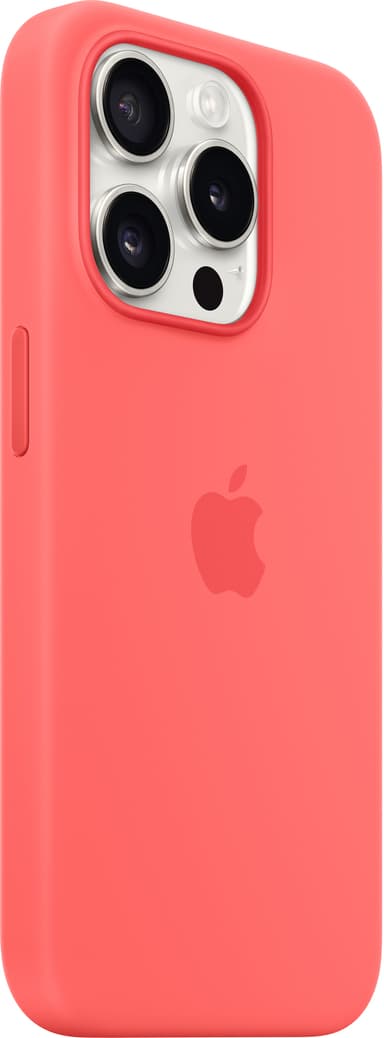 iPhone 15 Pro Silicone deksel med MagSafe (guava)