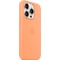 iPhone 15 Pro Silicone deksel med MagSafe (oransje)