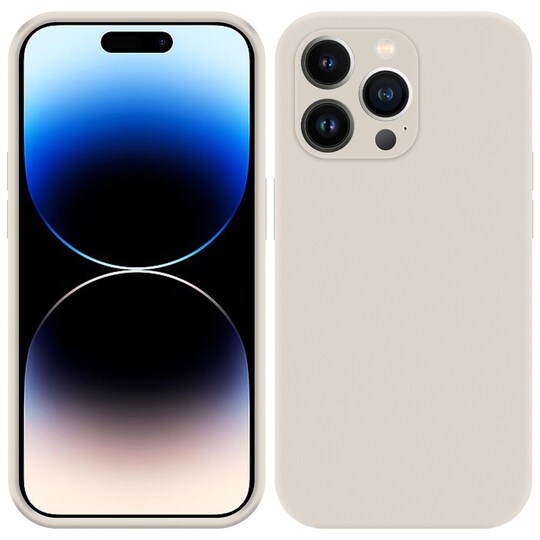 iPhone 14 PRO silikondeksel case (grå)