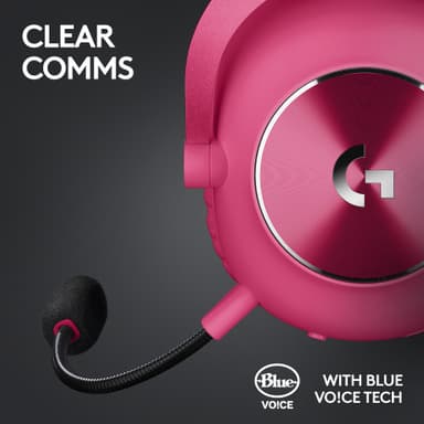 Logitech G Pro X 2 Lightspeed trådløst gaming headset (rosa)
