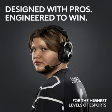 Logitech G Pro X 2 Lightspeed trådløst gaming headset (rosa)