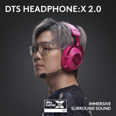 Logitech G Pro X 2 Lightspeed trådløst gaming headset (rosa)