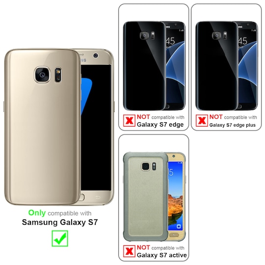 Samsung Galaxy S7 Deksel med Halskjede (blå) - Elkjøp