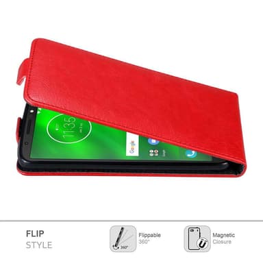 Motorola MOTO G6 deksel flip cover (rød)