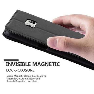 Samsung Galaxy S6 EDGE PLUS lommebokdeksel case (svart)