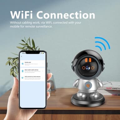 ESCAM Kameraovervåking Robotman WiFi IP-kamera Hjemmesikkerhet